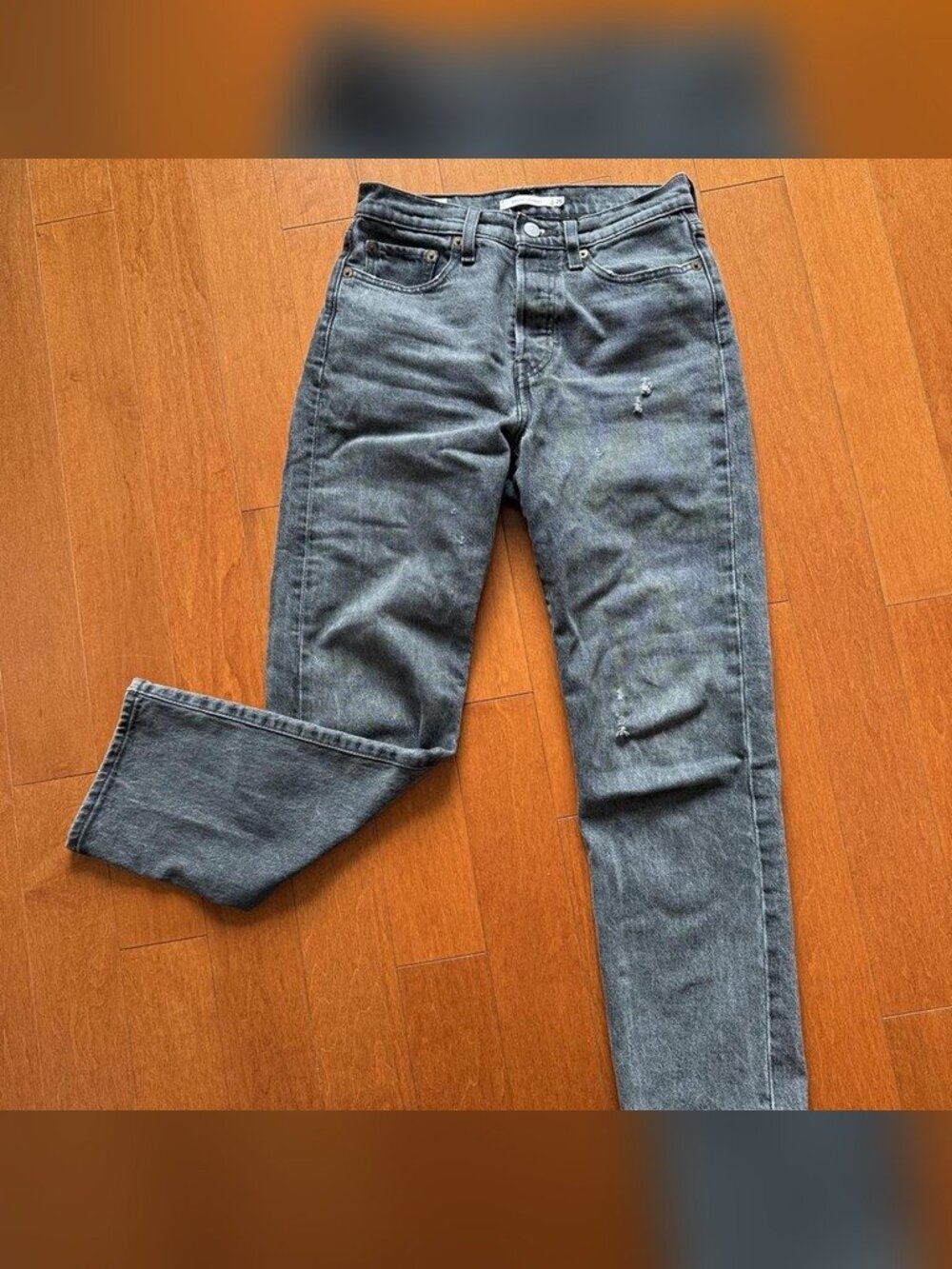 Levi's Wedgie Straight Jeans, Faded Black, W25 L26